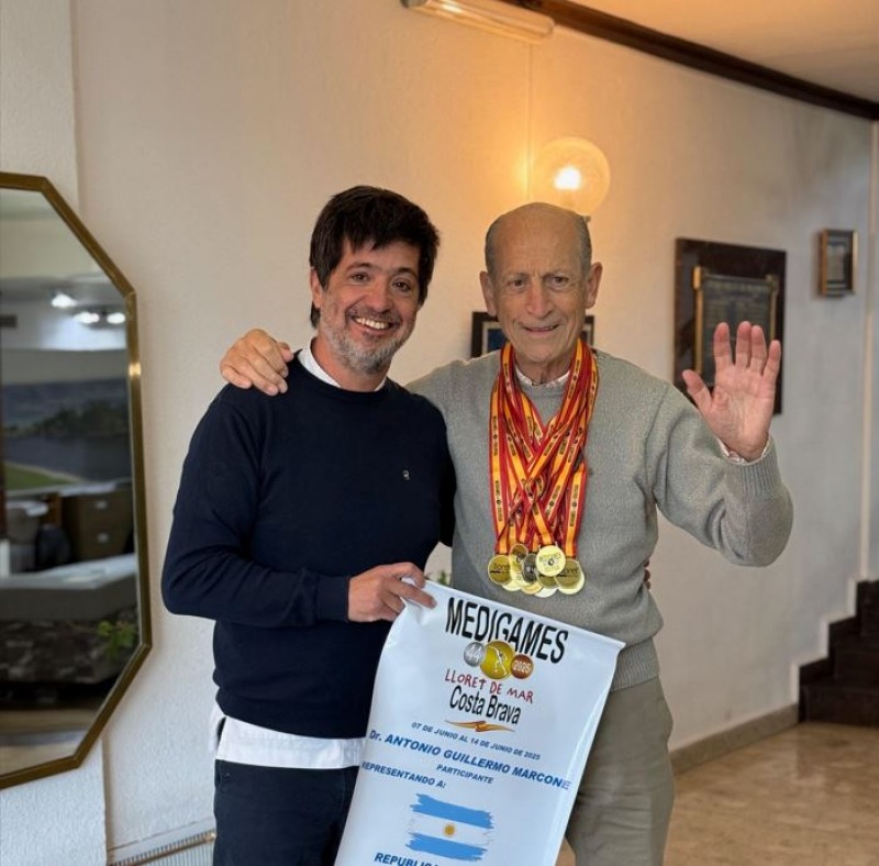 El cardilogo Antonio Marcone, campen mundial de los Medigames